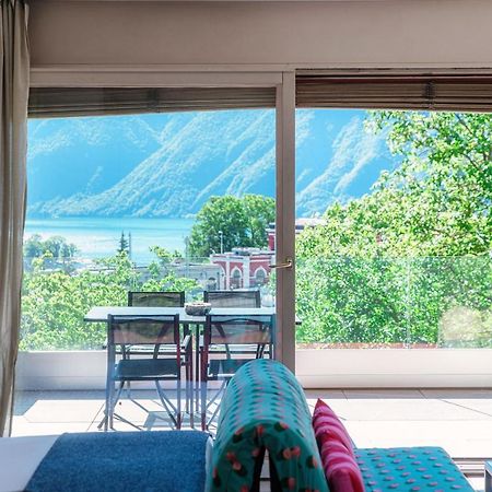 Panoramic Studio By Quokka 360 - Open Space Apartment With Terrace Lugano Bagian luar foto