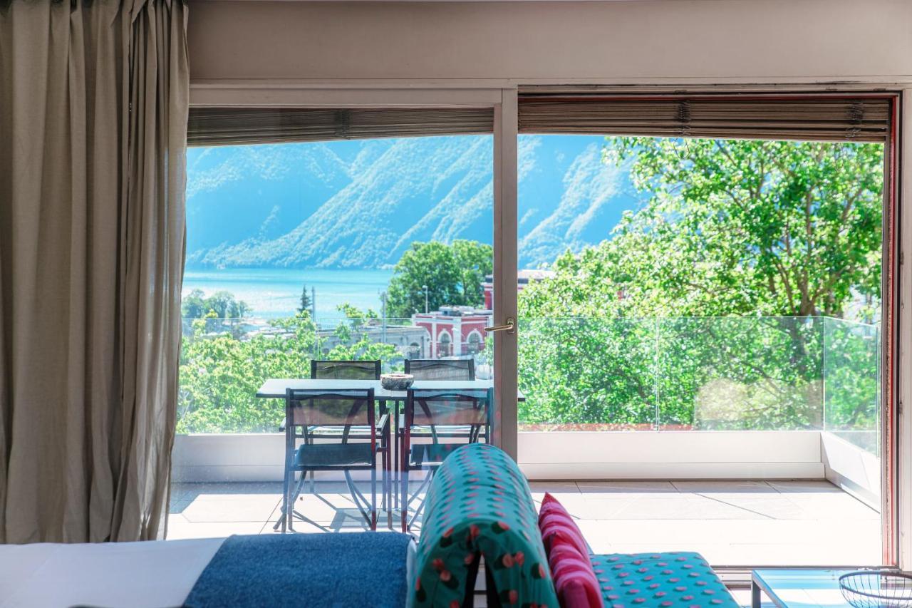 Panoramic Studio By Quokka 360 - Open Space Apartment With Terrace Lugano Bagian luar foto